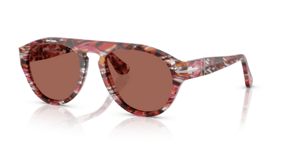 Cyclamen/Khaki - 0PO3370S 8056262355824 Persol Sunglasses Unisex Pilot