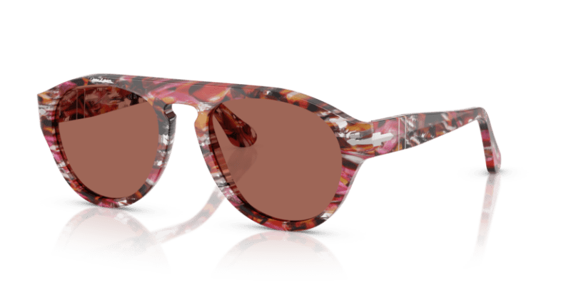Cyclamen/Khaki - 0PO3370S 8056262355824 Persol Sunglasses Unisex Pilot