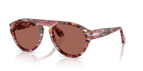 Cyclamen/Khaki - 0PO3370S 8056262355824 Persol Sunglasses Unisex Pilot