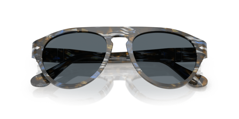 Frost Grey/Nautical Blue - 0PO3370S 8056262355862 Persol Sunglasses Unisex Pilot