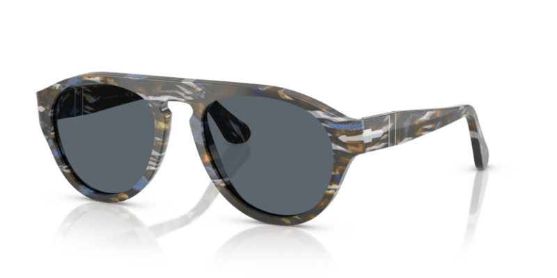 Frost Grey/Nautical Blue - 0PO3370S 8056262355862 Persol Sunglasses Unisex Pilot