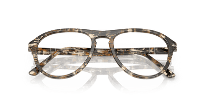 Amber Brown/Pirate Black - 0PO3371V 8056262357613 Persol Eyeglasses Unisex Pilot