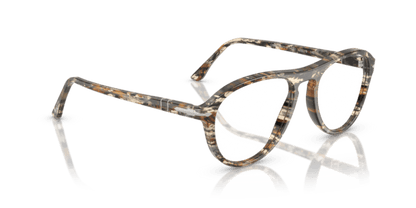 Amber Brown/Pirate Black - 0PO3371V 8056262357613 Persol Eyeglasses Unisex Pilot