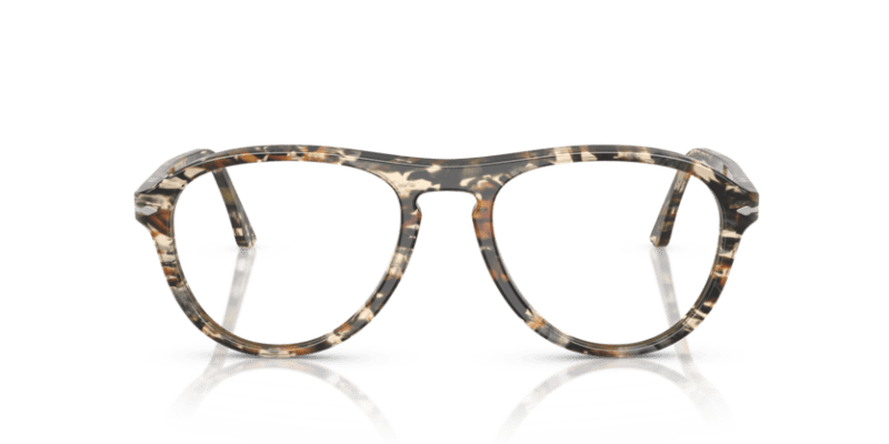 Amber Brown/Pirate Black - 0PO3371V 8056262357613 Persol Eyeglasses Unisex Pilot