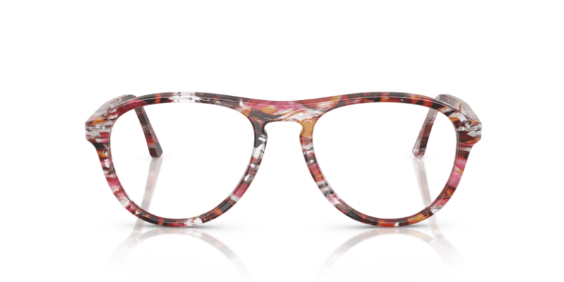 Cyclamen/Khaki - 0PO3371V 8056262357590 Persol Eyeglasses Unisex Pilot