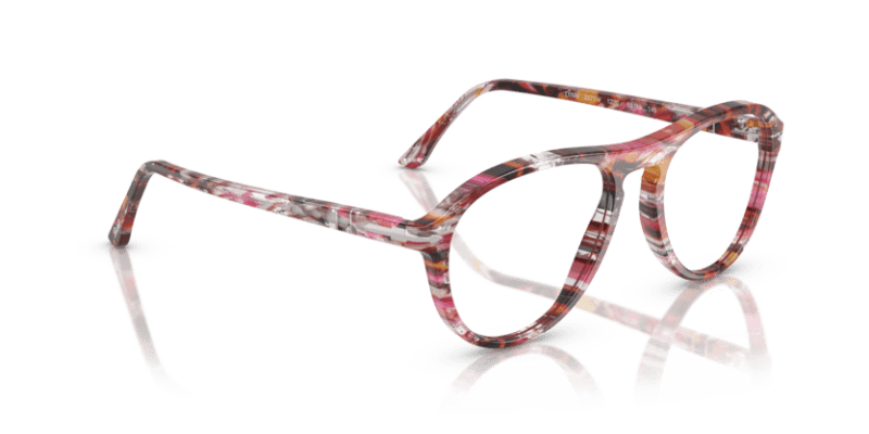 Cyclamen/Khaki - 0PO3371V 8056262357590 Persol Eyeglasses Unisex Pilot