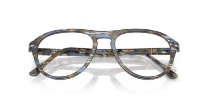 Frost Grey/Nautical Blue - 0PO3371V 8056262357637 Persol Eyeglasses Unisex Pilot