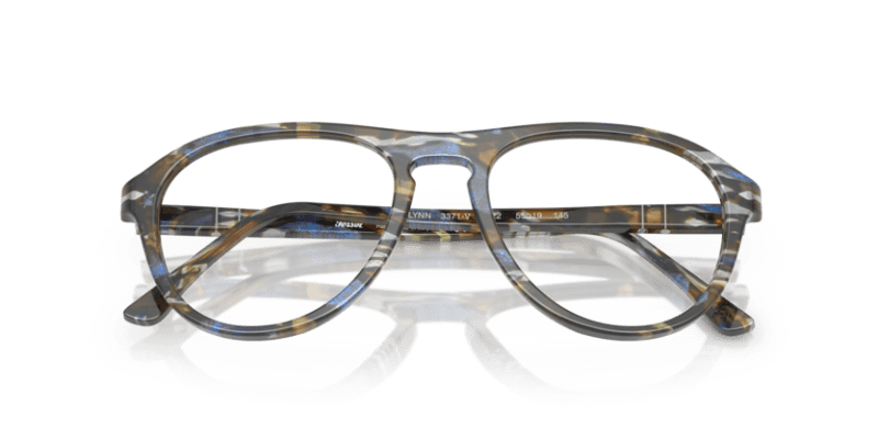 Frost Grey/Nautical Blue - 0PO3371V 8056262357637 Persol Eyeglasses Unisex Pilot