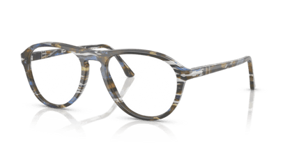 Frost Grey/Nautical Blue - 0PO3371V 8056262357637 Persol Eyeglasses Unisex Pilot