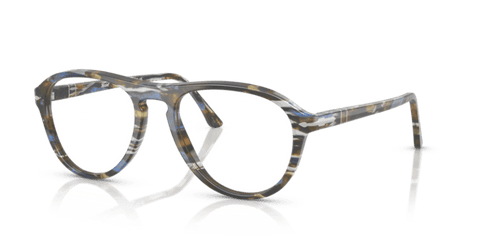 Frost Grey/Nautical Blue - 0PO3371V 8056262357637 Persol Eyeglasses Unisex Pilot