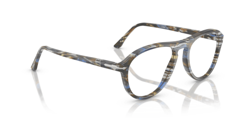 Frost Grey/Nautical Blue - 0PO3371V 8056262357637 Persol Eyeglasses Unisex Pilot