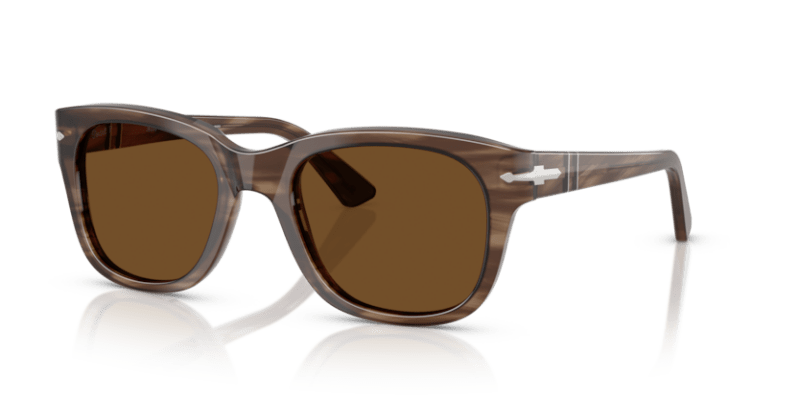 Striped Brown - 0PO3372S 8056262357118 Persol Sunglasses Unisex Square