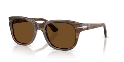 Striped Brown - 0PO3372S 8056262357118 Persol Sunglasses Unisex Square