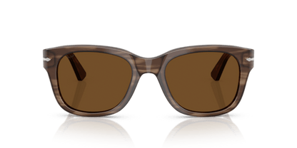 Striped Brown - 0PO3372S 8056262357118 Persol Sunglasses Unisex Square
