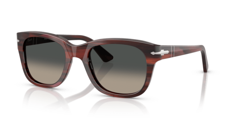 Striped Burgundy - 0PO3372S 8056262357132 Persol Sunglasses Unisex Square