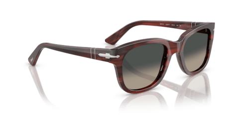 Striped Burgundy - 0PO3372S 8056262357132 Persol Sunglasses Unisex Square
