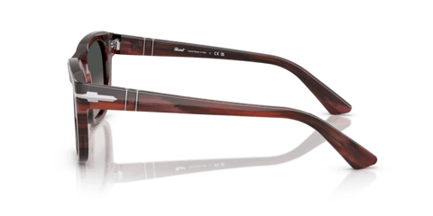 Striped Burgundy - 0PO3372S 8056262357132 Persol Sunglasses Unisex Square