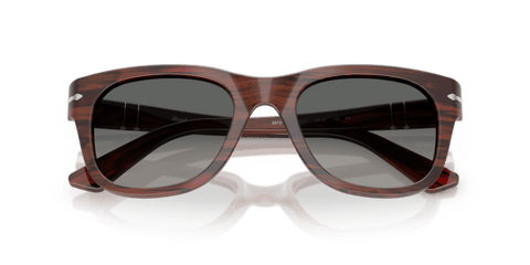 Striped Burgundy - 0PO3372S 8056262357132 Persol Sunglasses Unisex Square