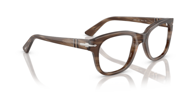 Striped Brown - 0PO3372V 8056262360279 Persol Eyeglasses Unisex Square
