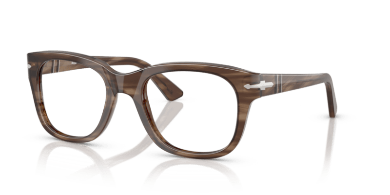 Striped Brown - 0PO3372V 8056262360279 Persol Eyeglasses Unisex Square
