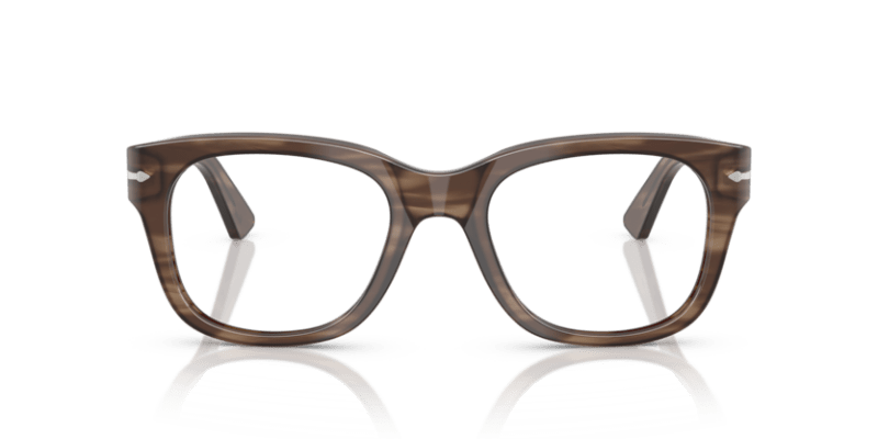 Striped Brown - 0PO3372V 8056262360279 Persol Eyeglasses Unisex Square
