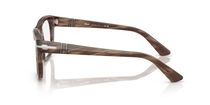 Striped Brown - 0PO3372V 8056262360279 Persol Eyeglasses Unisex Square