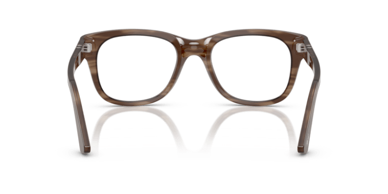 Striped Brown - 0PO3372V 8056262360279 Persol Eyeglasses Unisex Square