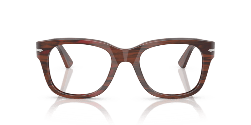 Striped Burgundy - 0PO3372V 8056262360293 Persol Eyeglasses Unisex Square