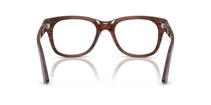 Striped Burgundy - 0PO3372V 8056262360293 Persol Eyeglasses Unisex Square