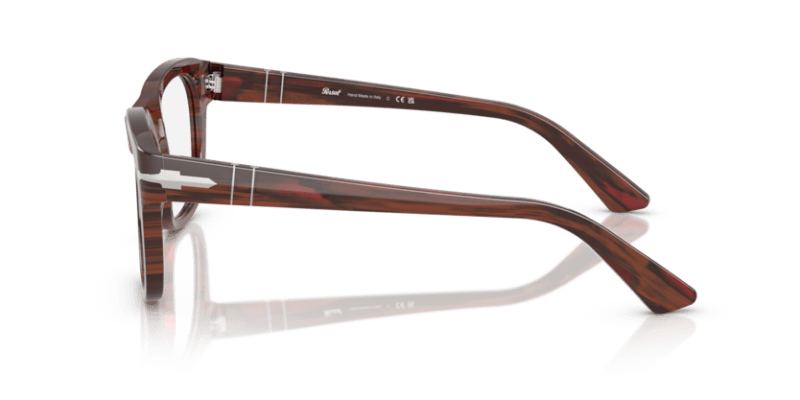 Striped Burgundy - 0PO3372V 8056262360293 Persol Eyeglasses Unisex Square