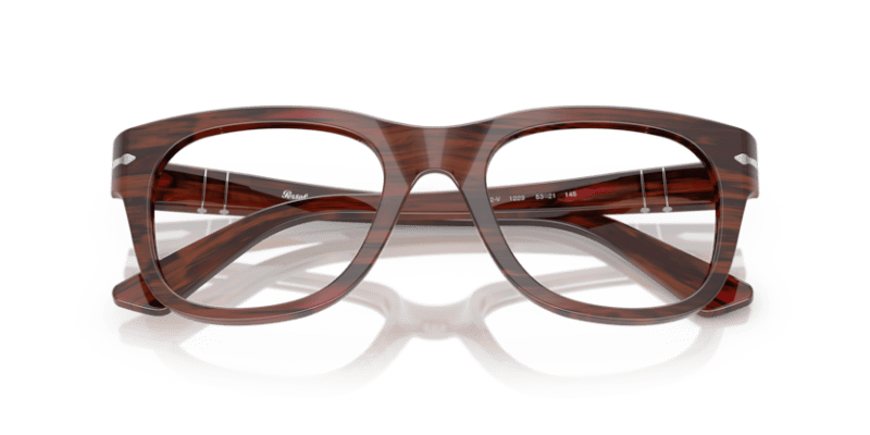 Striped Burgundy - 0PO3372V 8056262360293 Persol Eyeglasses Unisex Square