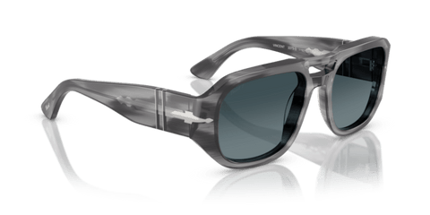 Striped Grey - 0PO3373S 8056262357378 Persol Sunglasses Unisex Pilot