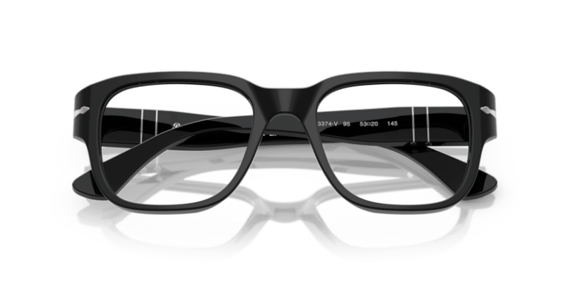 Black - 0PO3374V 8056262360453 Persol Eyeglasses Unisex Square