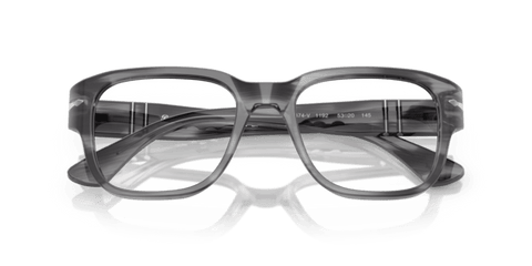 Striped Grey - 0PO3374V 8056262360392 Persol Eyeglasses Unisex Square