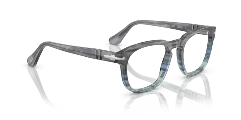 Striped Grey - 0PO3376V 8056262347386 Persol Eyeglasses Unisex Square