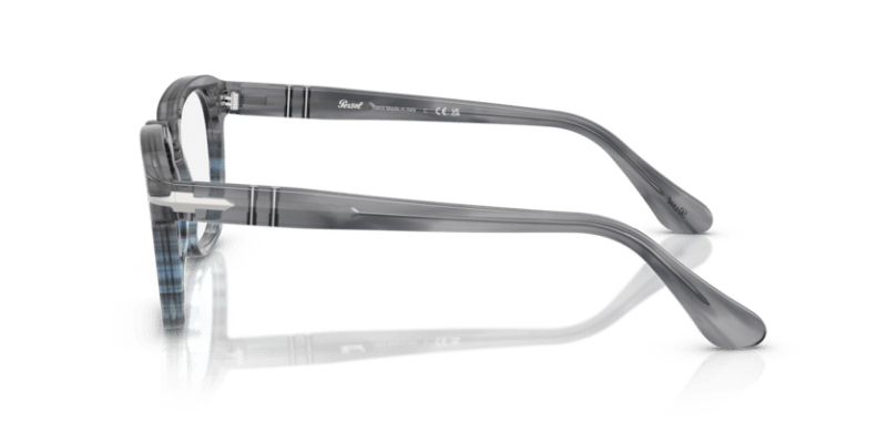 Striped Grey - 0PO3376V 8056262347386 Persol Eyeglasses Unisex Square