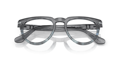 Striped Grey - 0PO3377V 8056262348369 Persol Eyeglasses Unisex Phantos
