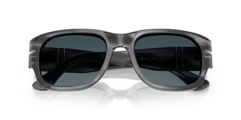 Striped Grey - 0PO3380S 8056262357279 Persol Sunglasses Unisex Square