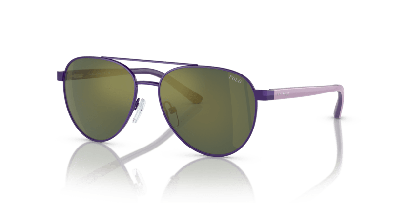 0PP9001 - Polo Prep - (Shiny Purple) Dark Green Mirror Petrol - 51 - 14 - 130 MM - Ardor Eyewear 8056597850285