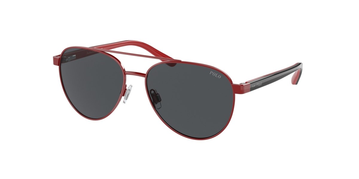 0PP9001 - Polo Prep - (Shiny Red) Dark Grey - 51 - 14 - 130 MM - Ardor Eyewear 8056597596978