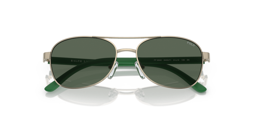 0PP9002 - Polo Prep - (Shiny Pale Gold) Dark Green - 51 - 15 - 130 MM - Ardor Eyewear 8056597839402