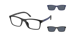 0PP9506U - Polo Prep - (Matte Black) Grey Blue - 49 - 16 - 130 MM - Ardor Eyewear 8056597845106