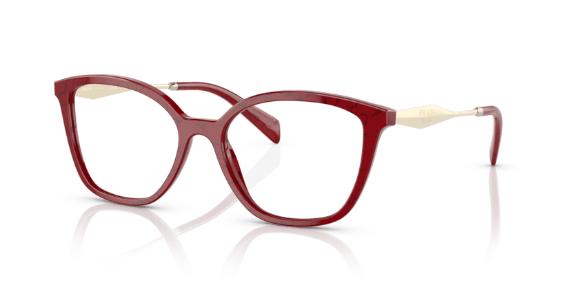 0PR 02ZV - Prada - Red - (Etruscan Marble 15D1O1) - 52 - 17 - 140 MM - Ardor Eyewear 8056597745031