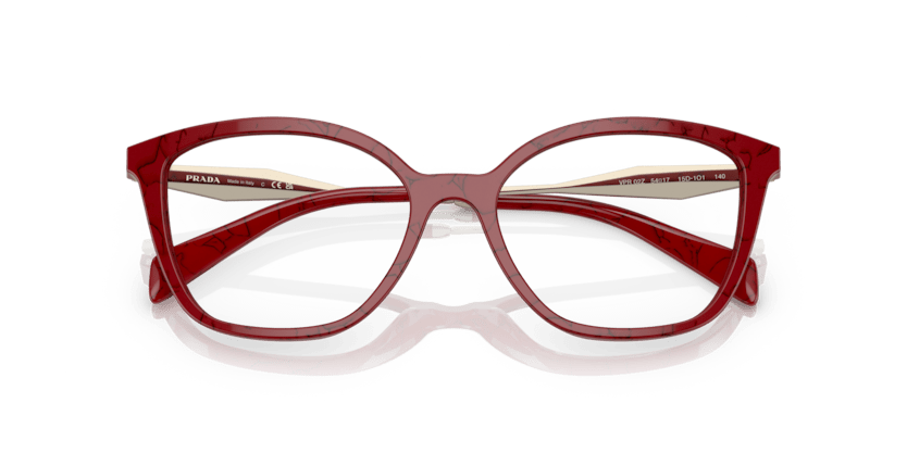 0PR 02ZV - Prada - Red - (Etruscan Marble 15D1O1) - 52 - 17 - 140 MM - Ardor Eyewear 8056597745031