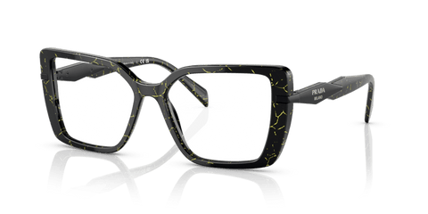 0PR 03ZV - Prada - Black - (Black/Yellow Marble 19D1O1) - 53MM - Ardor Eyewear