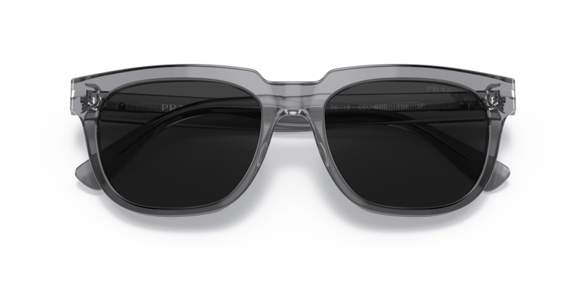 0PR 04YS - Prada - Frame: Grey - (Transparent Grey 08U08G) - Lens: Polarized Black Polarized - 56 MM - Ardor Eyewear