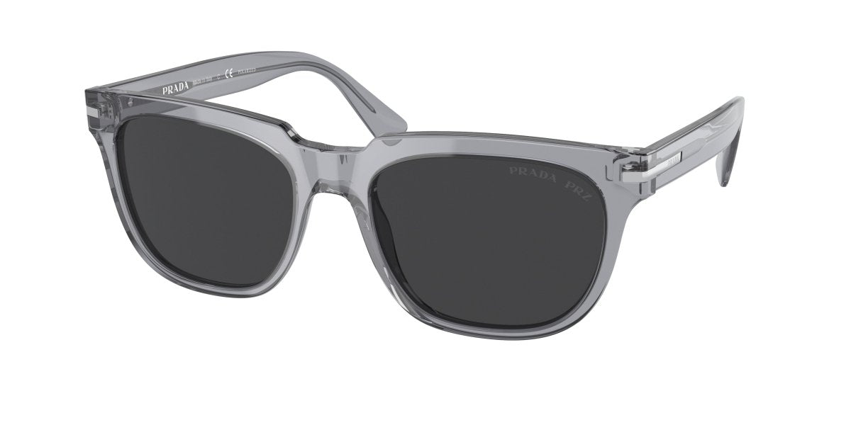 0PR 04YS - Prada - Frame: Grey - (Transparent Grey 08U08G) - Lens: Polarized Black Polarized - 56 MM - Ardor Eyewear