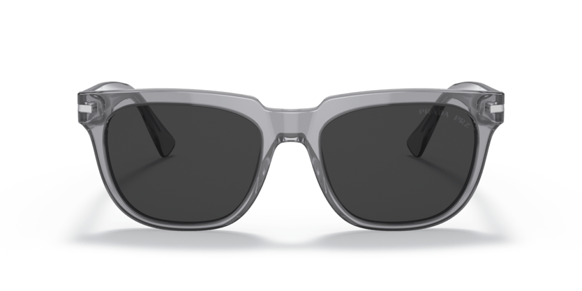 0PR 04YS - Prada - Frame: Grey - (Transparent Grey 08U08G) - Lens: Polarized Black Polarized - 56 MM - Ardor Eyewear