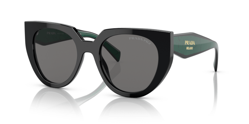 0PR 14WS - Prada - (Black) Dark Grey Polar Polarized - 52 - 20 - 140 MM - Ardor Eyewear 8056597793766