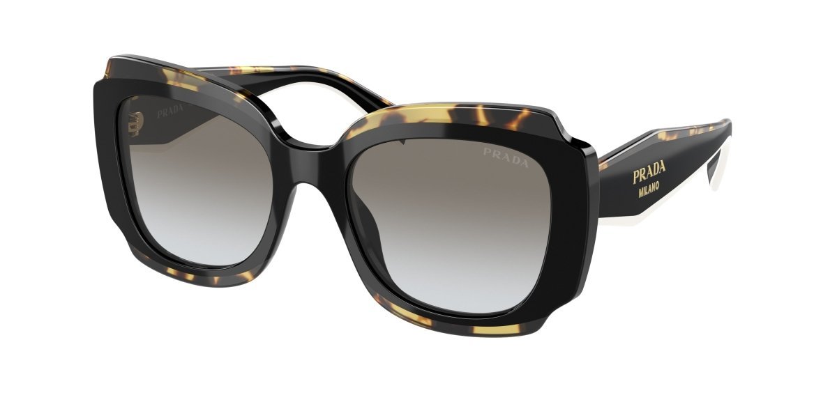 0PR 16YS - Prada - (Black/Havana) Dark Grey - 52 - 19 - 140 MM - Ardor Eyewear 8056597625692